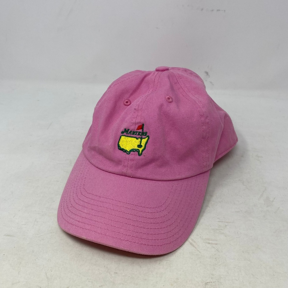 Magnolia Lane Masters Golf Tournament Pink Cotton Adjustable Strapback‎ Hat Cap